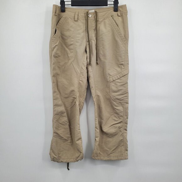 The North Face Cargo Hiking Pants Women Size 4 Adjustable Drawstring Mid Rise - Picture 1 of 16